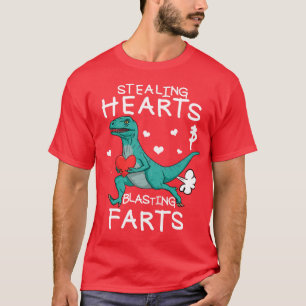 Stjärthjärtan och blästring av Valentine Raptor T Shirt