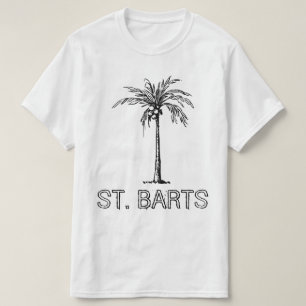 Stjärtkonut träd svart och vit design t shirt