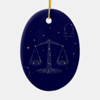 stjärtlibra julgransprydnad keramik