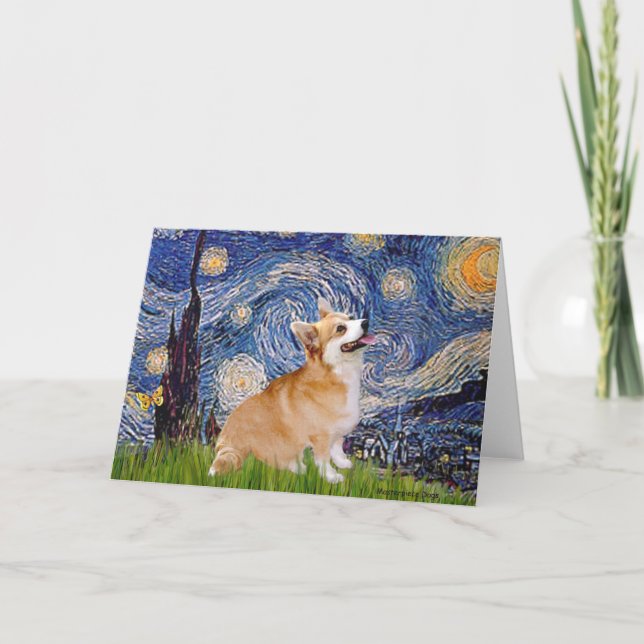 Stjärtnatt - Pembroke Welsh Corgi 7b Kort (Framsida)