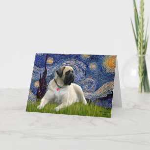 Stjärtnatten - Bull Mastiff (ljuger ner) Kort