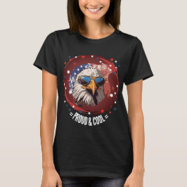 Stjärtspridd Coola Eagle T Shirt