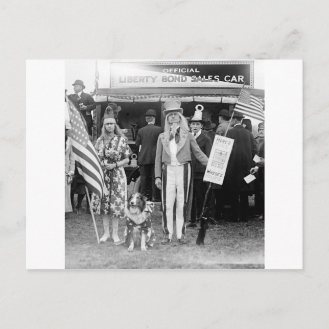 Stjärtspridd försäljning: 1918 vykort (Framsida)