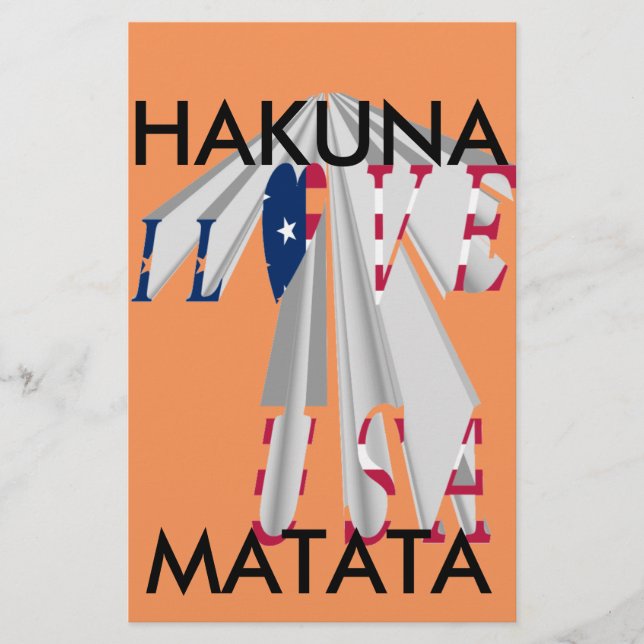 Stjärtspridd Påstående: Graphic I Kärlek USA Desig (Framsida)