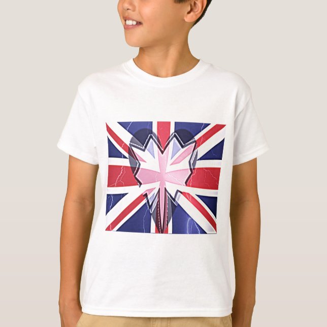 Stjärtspridda trådar: USA Red, White och Blue Flag Tee (Framsida)