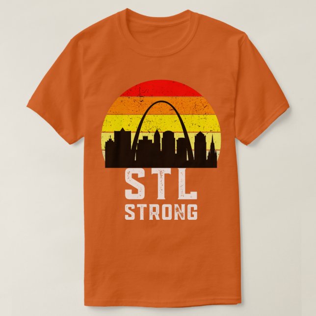 STL Strong Saint Louis Missouri T Shirt (Design framsida)