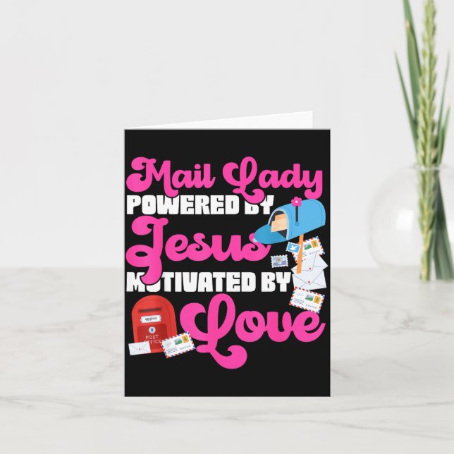 Stman Mailman Jesus Faith Christian Mail Lady Were Kort (Framsida)