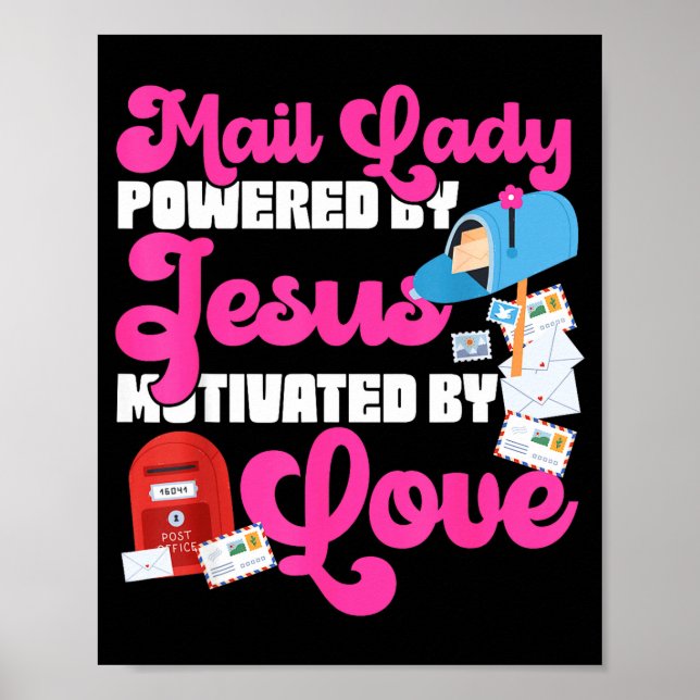 Stman Mailman Jesus Faith Christian Mail Lady Were Poster (Framsidan)
