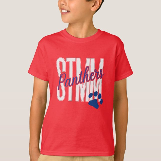STMM Panther Pride Kids' Shirt T Shirt (Framsida)
