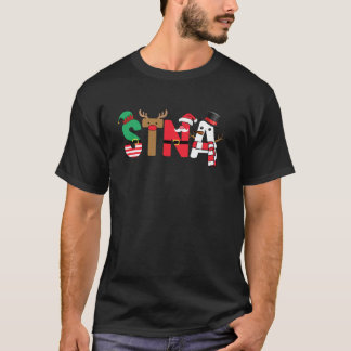 STNA julskjorta stat testad sjuksköterska hjälpare T Shirt