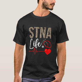 STNA Life State Testad Omvårdnadsassistent Leopard T Shirt