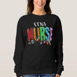 Stna Nurse Play Red Kärlek Heart Stethoscope Rn Nu T Shirt