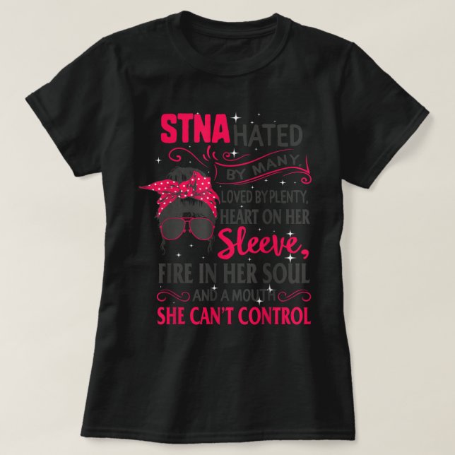 STNA Nurses Week Nursing Mouth Can't Control Mothe T Shirt (Design framsida)