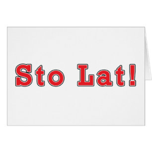 Sto Lat! Hälsningskort