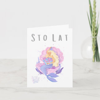 Sto lat polsk födelsedag eller namn dag kort