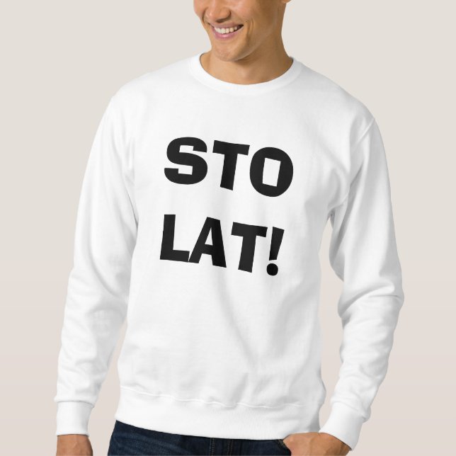 STO-LAT! POLSK SKJORTA LÅNG ÄRMAD TRÖJA (Framsida)