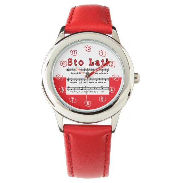 Sto Lat! Sång Armbandsur (Framsida)