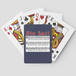 Sto Lat! Sång Casinokort