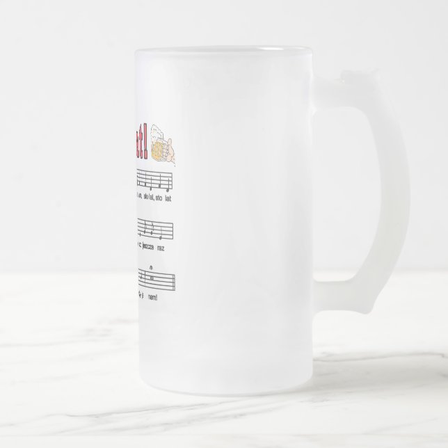 Sto Lat! Sång med öl Mugg (Höger)