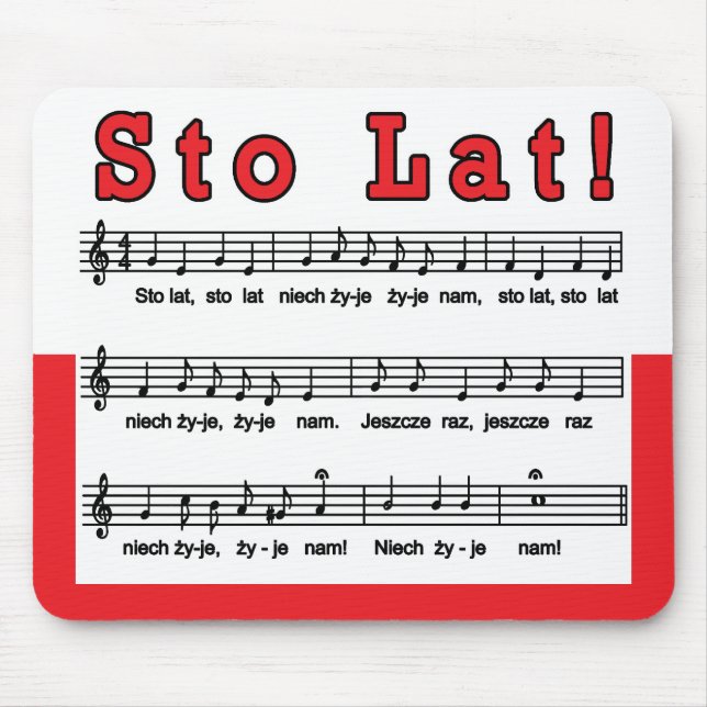 Sto Lat! Sång Musmatta (Framsidan)