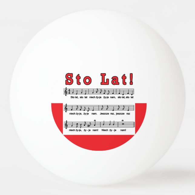 Sto Lat! Sång Pingisboll (Framsidan)