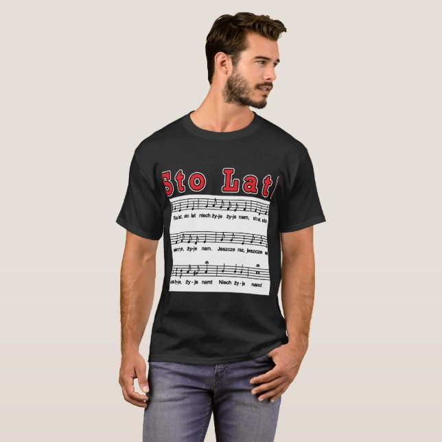 Sto Lat! Sång T Shirt (Hel framsida)