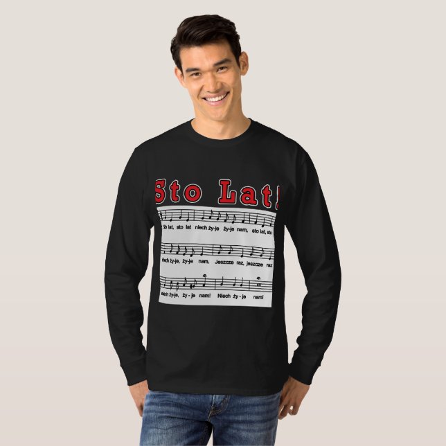 Sto Lat! Sång T Shirt (Hel framsida)
