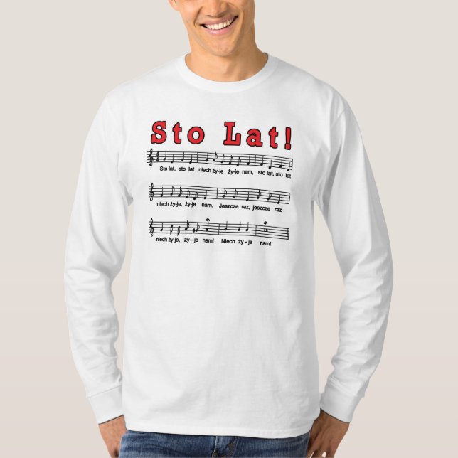 Sto Lat! Sång Tee Shirt (Framsida)