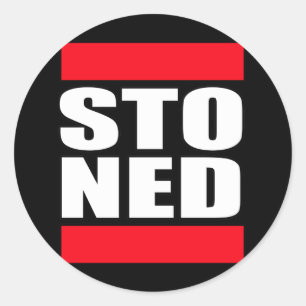 STO NED RUNT KLISTERMÄRKE