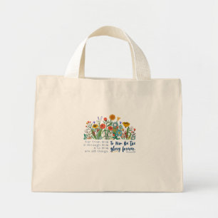 Stoa Blommigt Romans 11:36 Tote Mini Tygkasse
