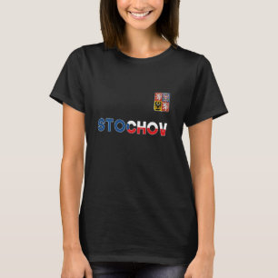 Stochov Czech Republic Heart Flagga Lejon Jacka av T Shirt