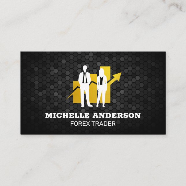 Stock Brokers | Ekonomi | Diagram Visitkort (Framsida)