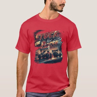 STOCK CAR RACER flicka vintage T Shirt