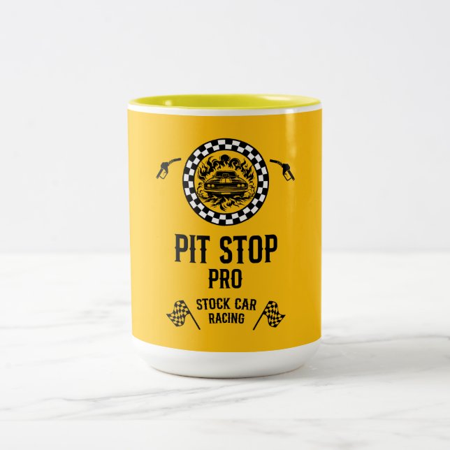 Stock Car Racing Gift Två-Tonad Mugg (Center)