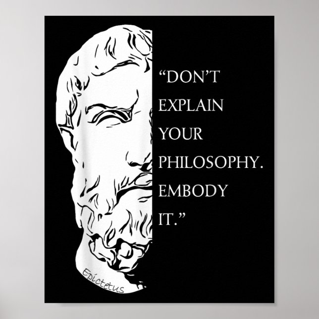 Stock-filosofi-offertdesign _ Epictetus Wisdom A Poster (Framsidan)
