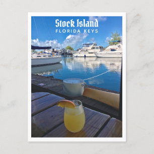 Stock Island Florida Keys Marina Foto Vykort