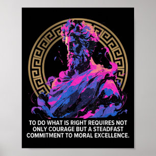 Stock Philosophy Epic Gamle Grekiska inspirationel Poster