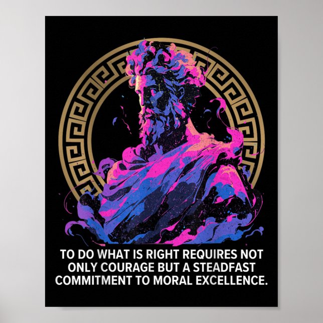 Stock Philosophy Epic Gamle Grekiska inspirationel Poster (Framsidan)