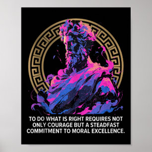 Stock Philosophy Epic Gamle Grekiska inspirationel Poster
