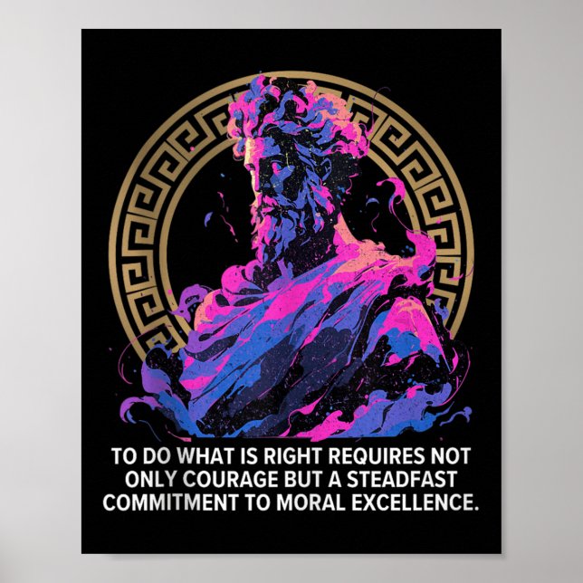 Stock Philosophy Epic Gamle Grekiska inspirationel Poster (Framsidan)