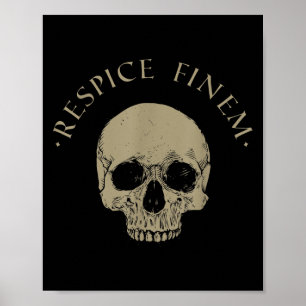 Stock Philosophy Respice Finem Skull Stoicism Quot Poster