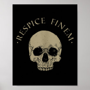 Stock Philosophy Respice Finem Skull Stoicism Quot Poster