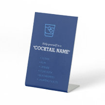 Stock The Bar Signatur Drinkbord Bordskylt