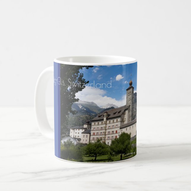 Stockalper Palace, Brig-Glis, Schweiz Kaffemugg (Framsida vänster)