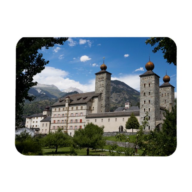 Stockalper Palace, Brig-Glis, Schweiz Magnet (Horisontell)