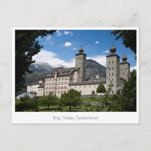 Stockalper Palace, Brig-Glis, Schweiz Vykort