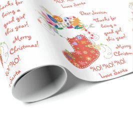 Stockar Brev från jultomten Julafton Presentpapper