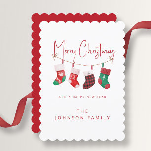 Stockarna för Cute God jul Julkort