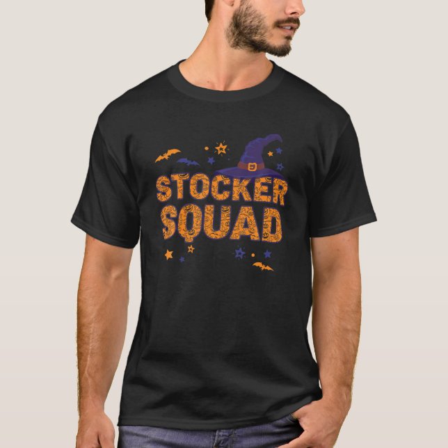 Stocker Squad Witch Halloween Matching Stacker T Shirt (Framsida)