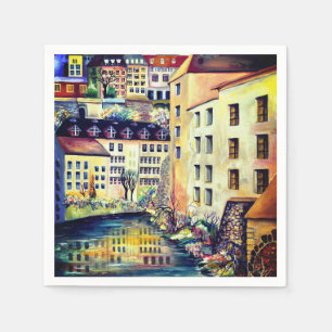 Stockholm - Gamla Stan, gammal stad, Sverige Pappersservett